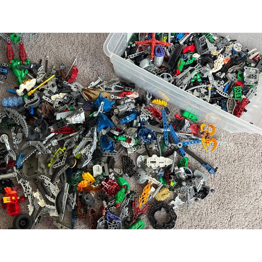 Assorted Lego Bionicle Building Toy Parts Lot